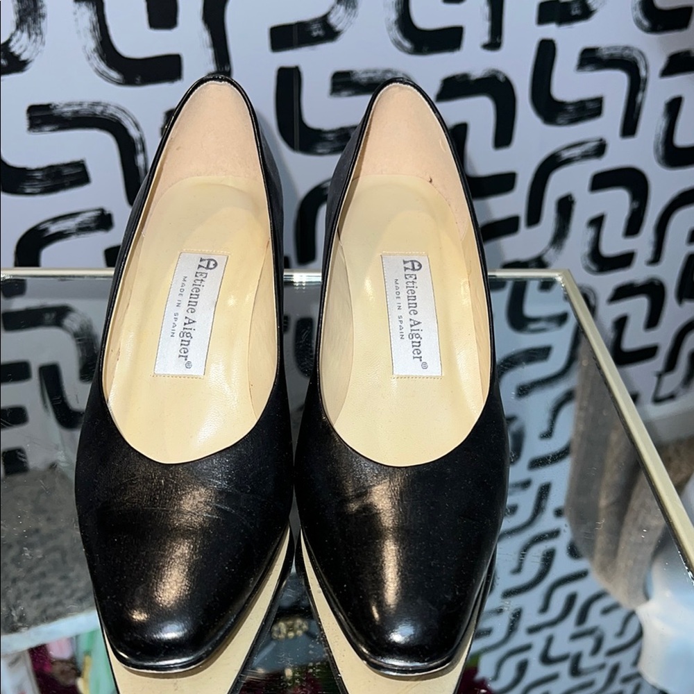 Etienne Aigner Black Heels